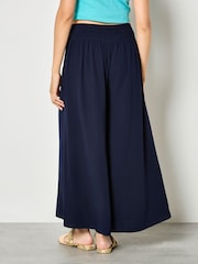Apricot Blue Fluid Wide-Leg Trousers - Image 4 of 4