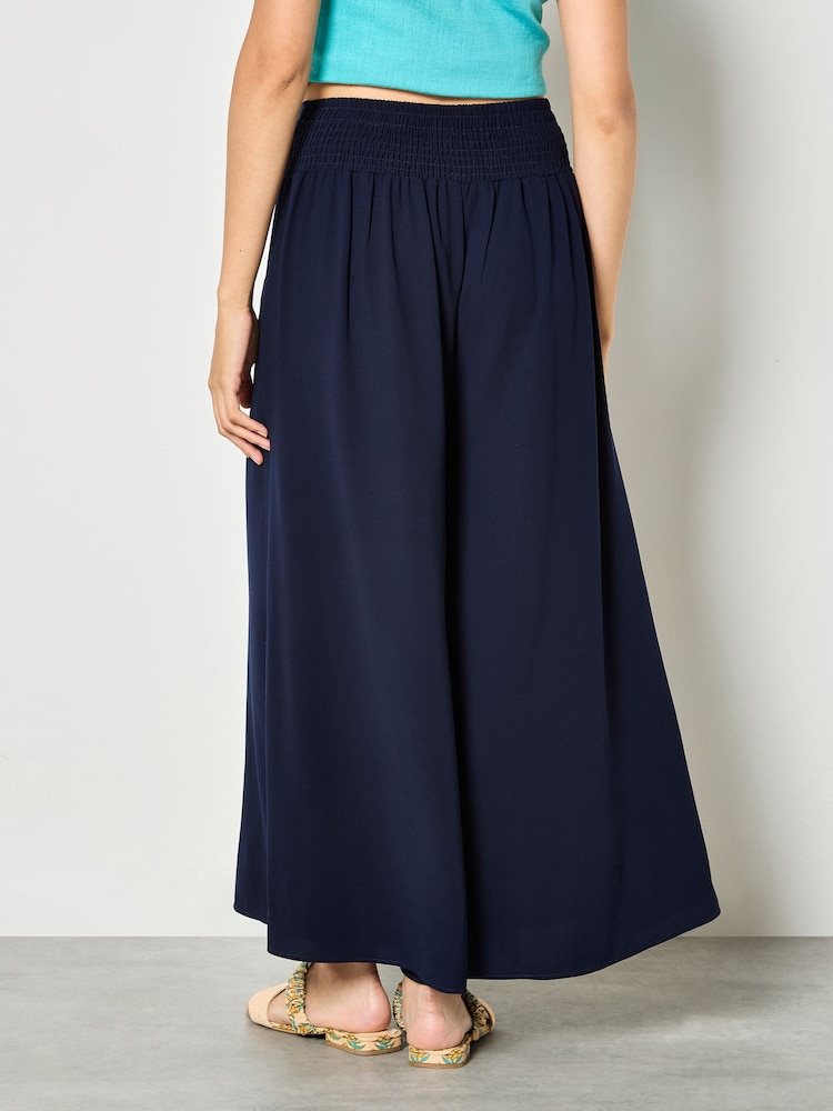 Apricot Blue Fluid Wide-Leg Trousers - Image 4 of 4