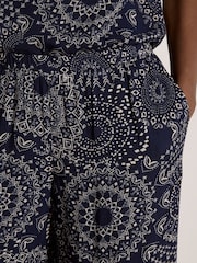 Apricot Blue Kaleidoscope Print Woven Trousers - Image 3 of 4