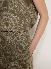 Apricot Green Kaleidoscope Print Woven Trousers - Image 3 of 4