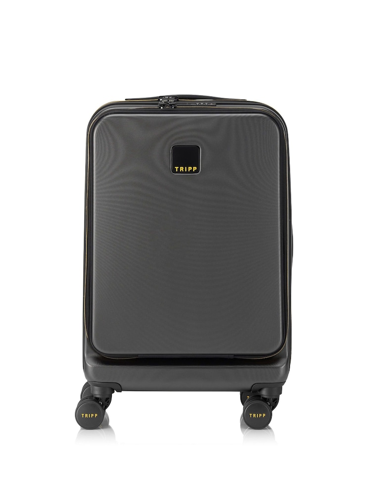 Tripp Grey Style Lite Cabin Front Opening Suitcase - Image 1 of 5 Tripp Grey Style Lite Cabin Front Opening Suitcase - Image 1 of 5