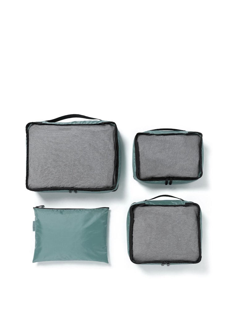 Tripp Green Packing Cubes with Storage Bag Set Of 3 - Image 1 of 3 Tripp Green Packing Cubes with Storage Bag Set Of 3 - Image 1 of 3