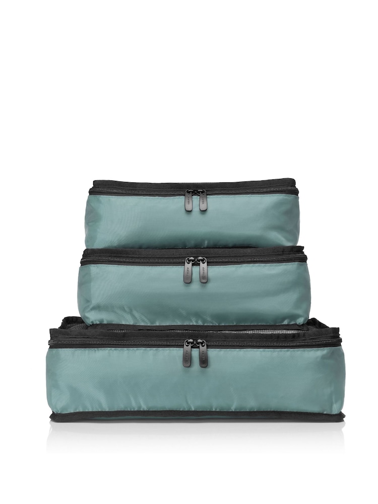 Tripp Green Packing Cubes with Storage Bag Set Of 3 - Image 3 of 3 Tripp Green Packing Cubes with Storage Bag Set Of 3 - Image 3 of 3