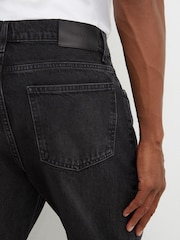 Reiss Black Dylan Relaxed Straight-Leg Jeans - Image 5 of 7