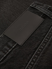 Reiss Black Dylan Relaxed Straight-Leg Jeans - Image 7 of 7