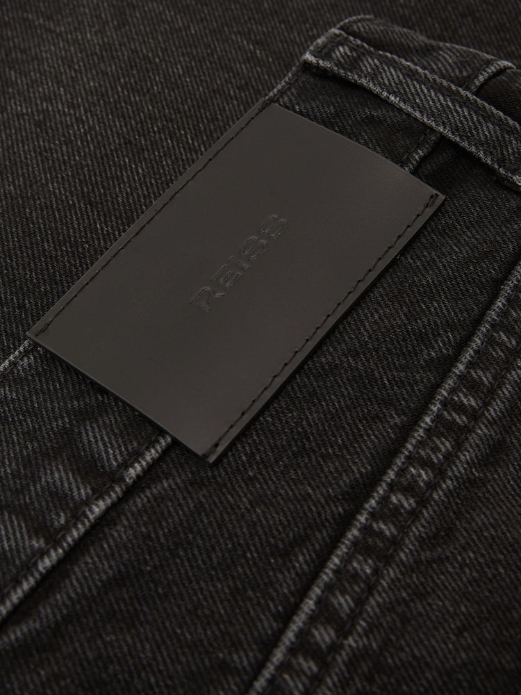 Reiss Black Dylan Relaxed Straight-Leg Jeans - Image 7 of 7 Reiss Black Dylan Relaxed Straight-Leg Jeans - Image 7 of 7