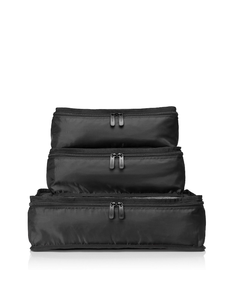 Tripp Grey Packing Cubes with Storage Bag Set Of 3 - Image 3 of 3 Tripp Grey Packing Cubes with Storage Bag Set Of 3 - Image 3 of 3