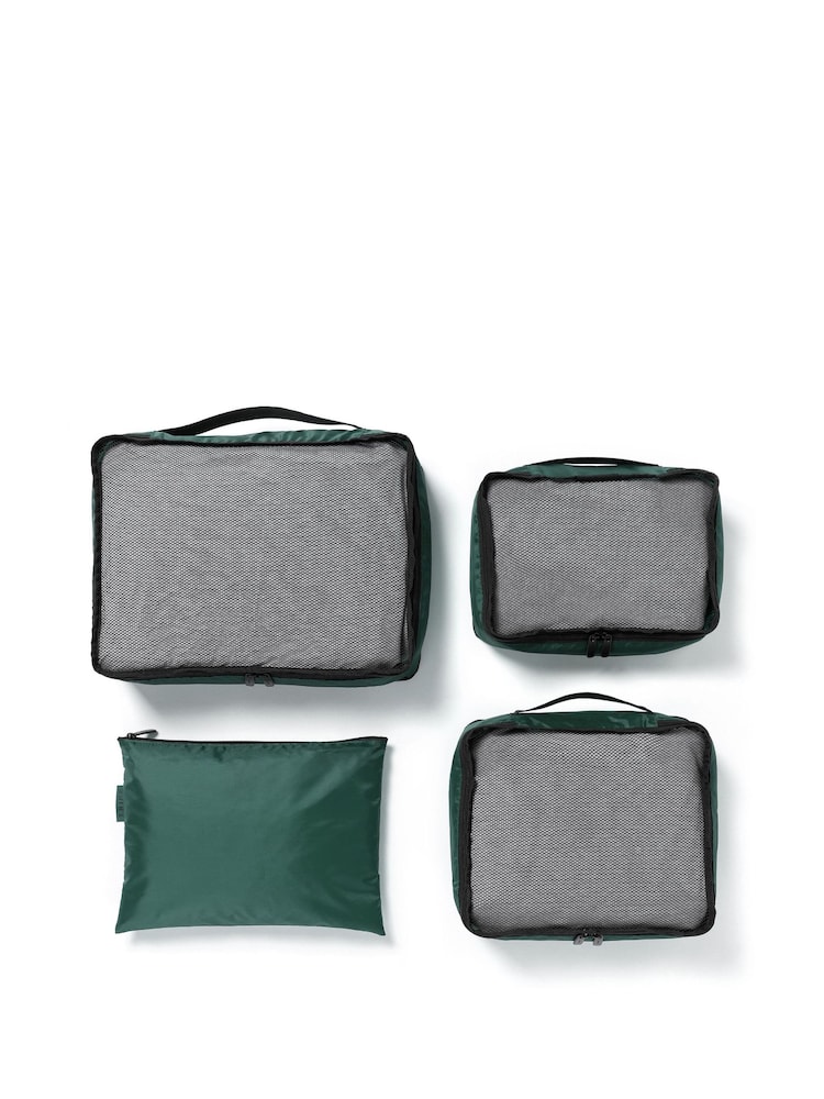 Tripp Green Packing Cubes with Storage Bag Set Of 3 - Image 1 of 3 Tripp Green Packing Cubes with Storage Bag Set Of 3 - Image 1 of 3