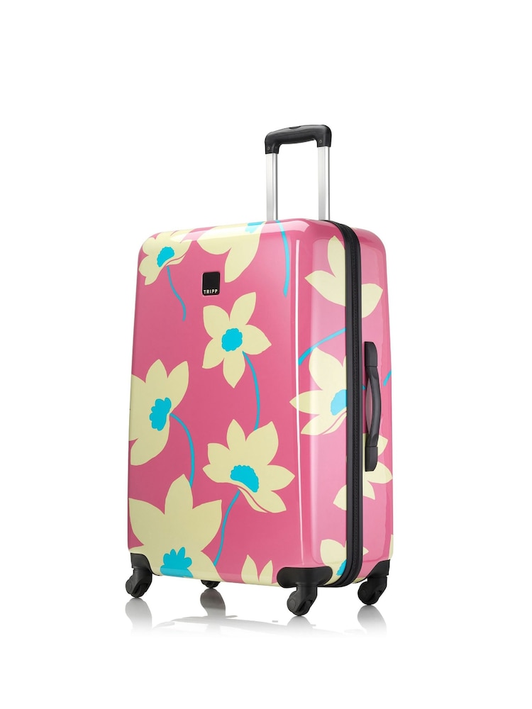 Tripp Pink Azalea Print Large 77cm Suitcase - Image 2 of 4 Tripp Pink Azalea Print Large 77cm Suitcase - Image 2 of 4