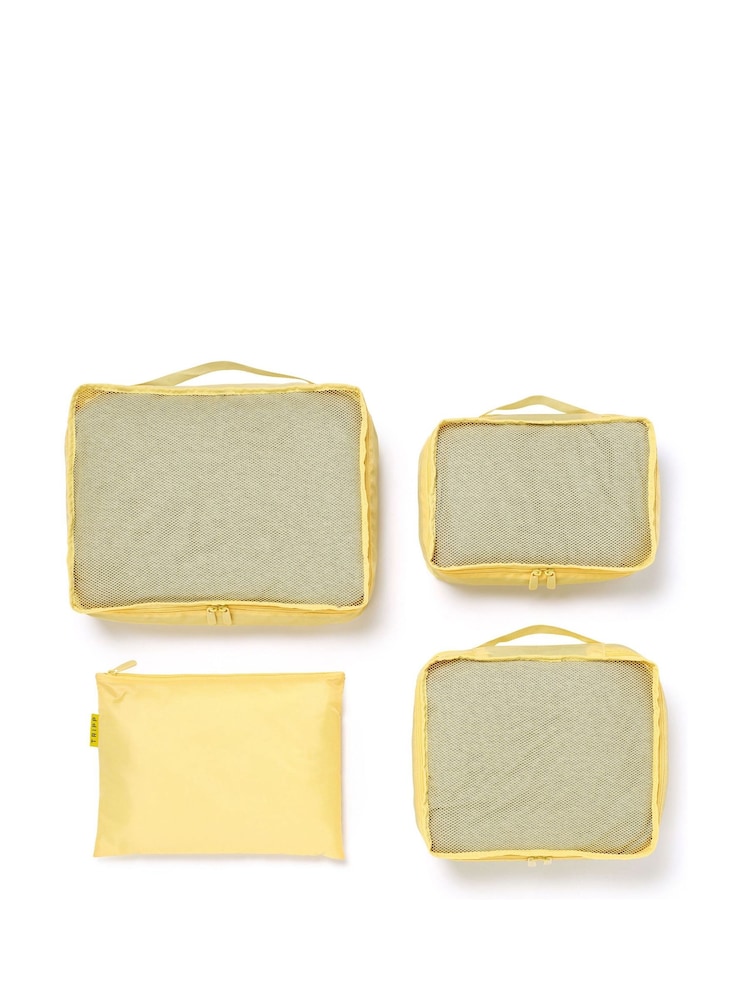Tripp Yellow Packing Cubes with Storage Bag Set Of 3 - Image 1 of 3 Tripp Yellow Packing Cubes with Storage Bag Set Of 3 - Image 1 of 3