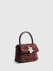River Island Red Grab Handle Beaded Bag - Image 5 of 6
