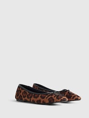 River Island Brown Bow Ballet Flats - Image 3 of 5