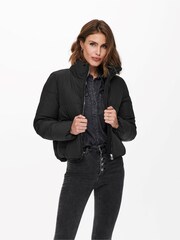 ONLY Black Short Padded Jacket - Image 3 of 5