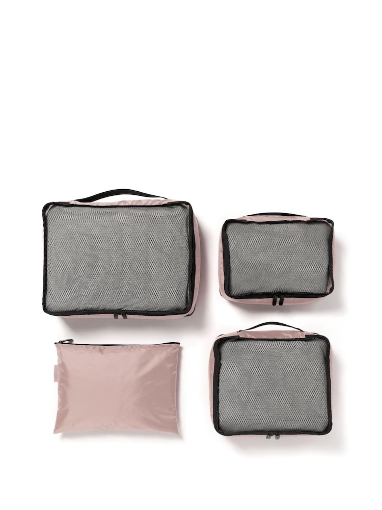 Tripp Pink Packing Cubes with Storage Bag Set Of 3 - Image 1 of 3 Tripp Pink Packing Cubes with Storage Bag Set Of 3 - Image 1 of 3
