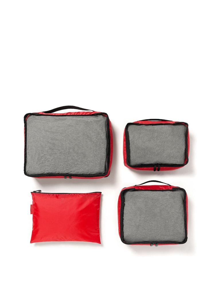Tripp Red Packing Cubes with Storage Bag Set Of 3 - Image 1 of 3 Tripp Red Packing Cubes with Storage Bag Set Of 3 - Image 1 of 3