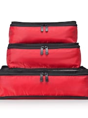 Tripp Red Packing Cubes with Storage Bag Set Of 3 - Image 3 of 3