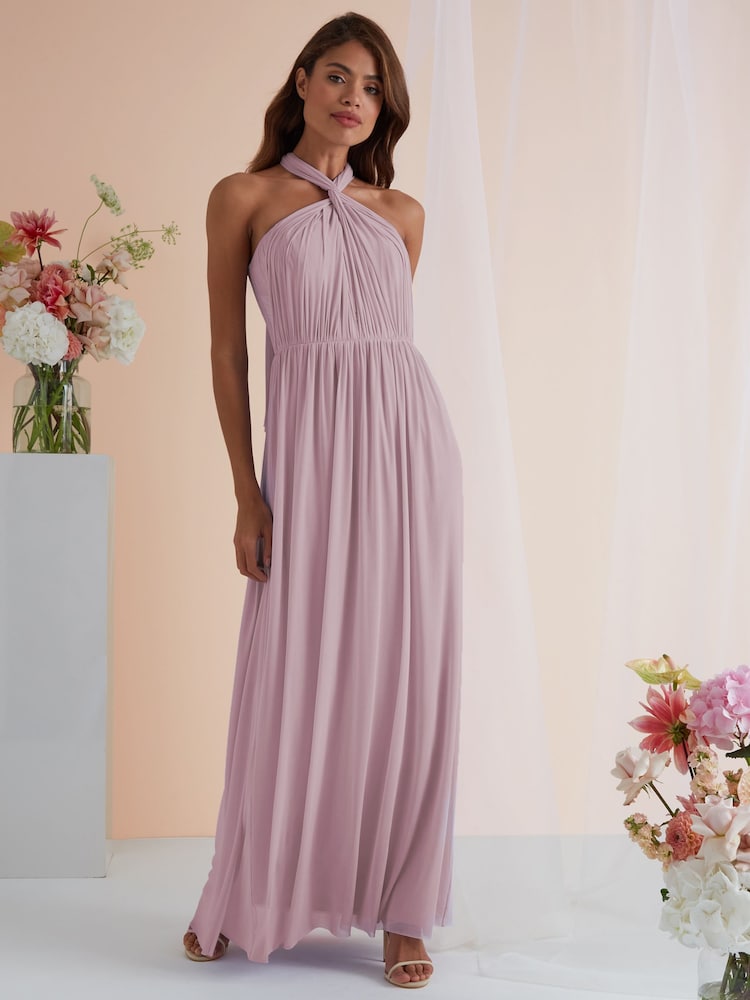 Lipsy Lavender Bridesmaid Bella Multiway Bandeau Bridesmaid Dress - Image 1 of 4