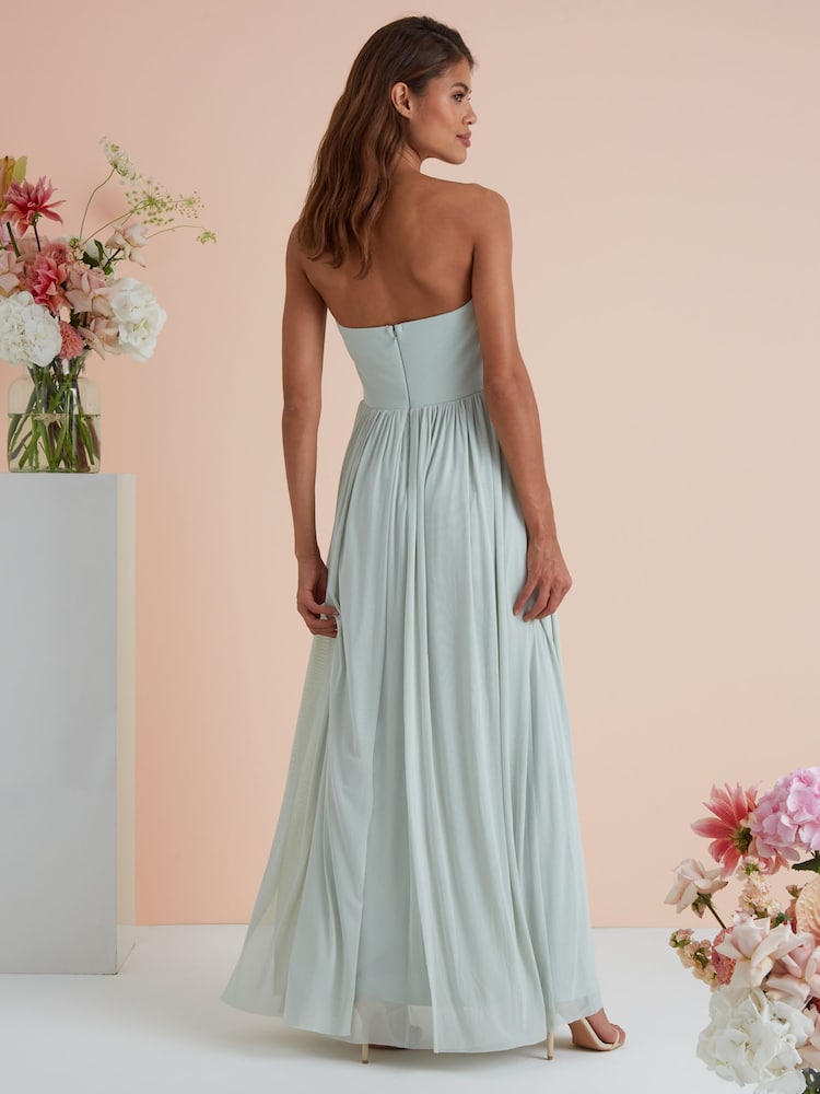 Metino zelena - Lipsy družica Bella Multiway Bandeau Bridesmaid Obleka - Slika 2 iz 4