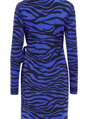 Blau - Pour Moi Bryony Figurbetontes Mini-Wickelkleid aus recyceltem Jersey - Bild 5 von 5