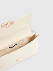 River Island Cream Bar Flap Over Clutch Bag - Image 5 of 5