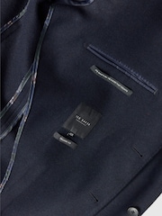 Ted Baker Tailoring Blue Fit Navy Flannel Twill Blazer - Image 5 of 5
