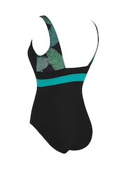 Zoggs Black Square Back Swimsuits with Fixed Foam Cup - Image 6 of 6