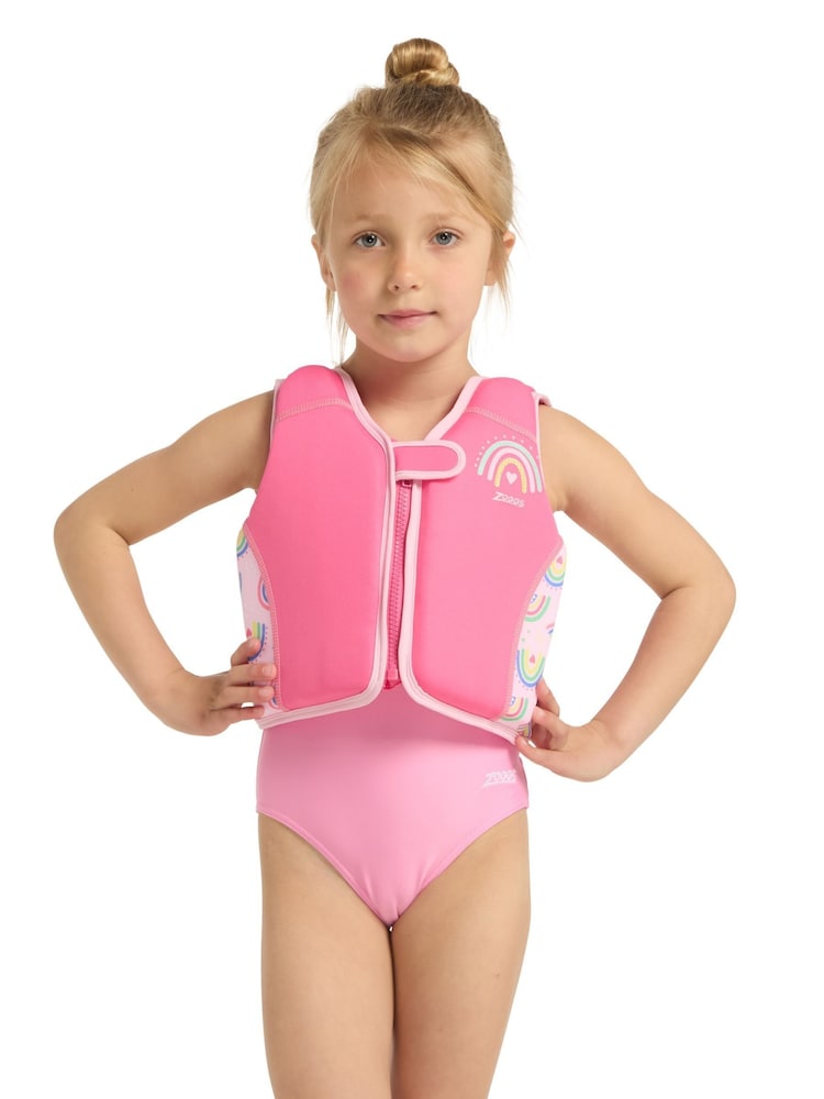 Zoggs Pink Swim Jacket Buoyancy Vest - Image 1 of 5