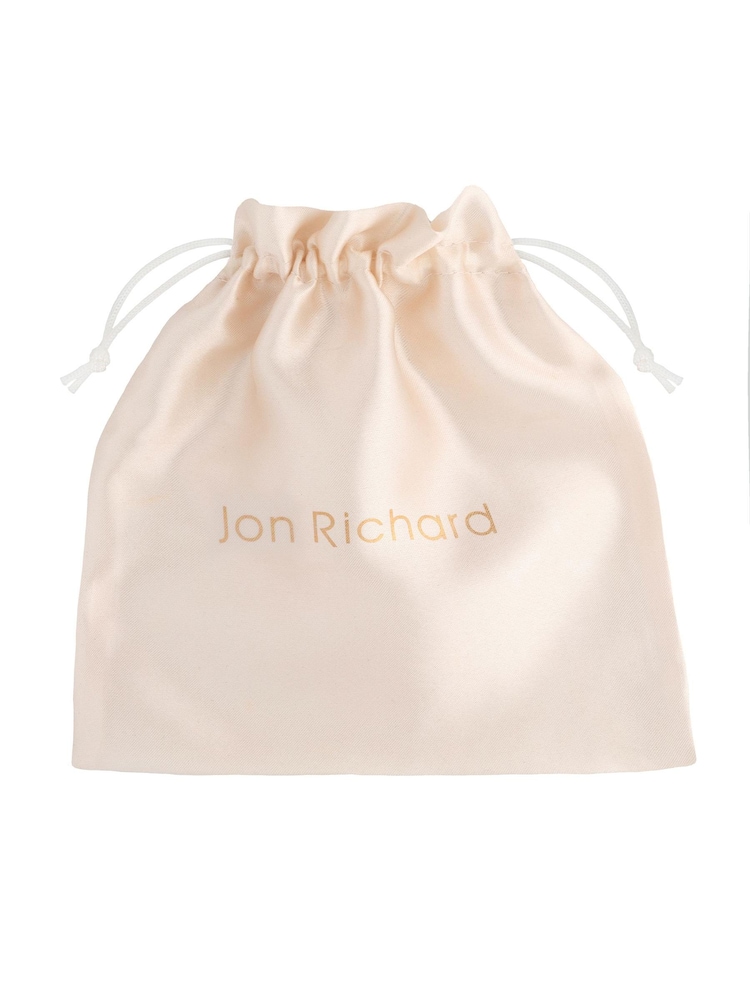 Jon Richard Silver Plated Silver Plated Clear Crystal Poppy Pearl And Crystal Bead Headband - Gift Pouch - Image 2 of 3