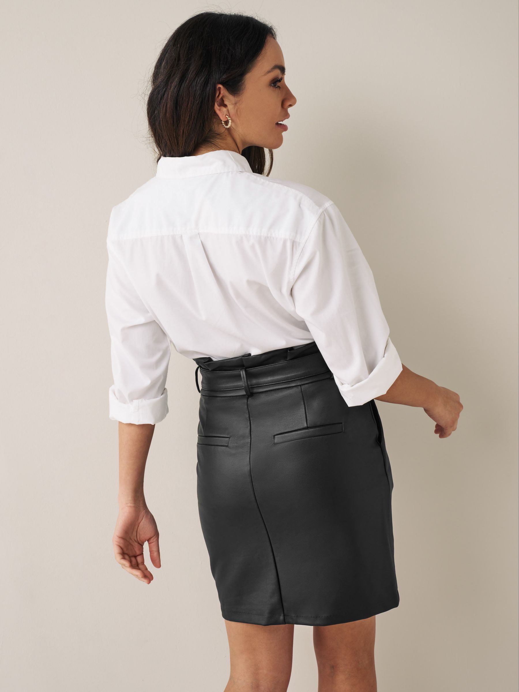 Buy VERO MODA Black Faux Leather Skirt from Next Luxembourg