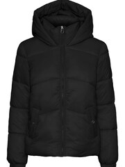VERO MODA Black Petite Padded Hooded Jacket - Image 1 of 1