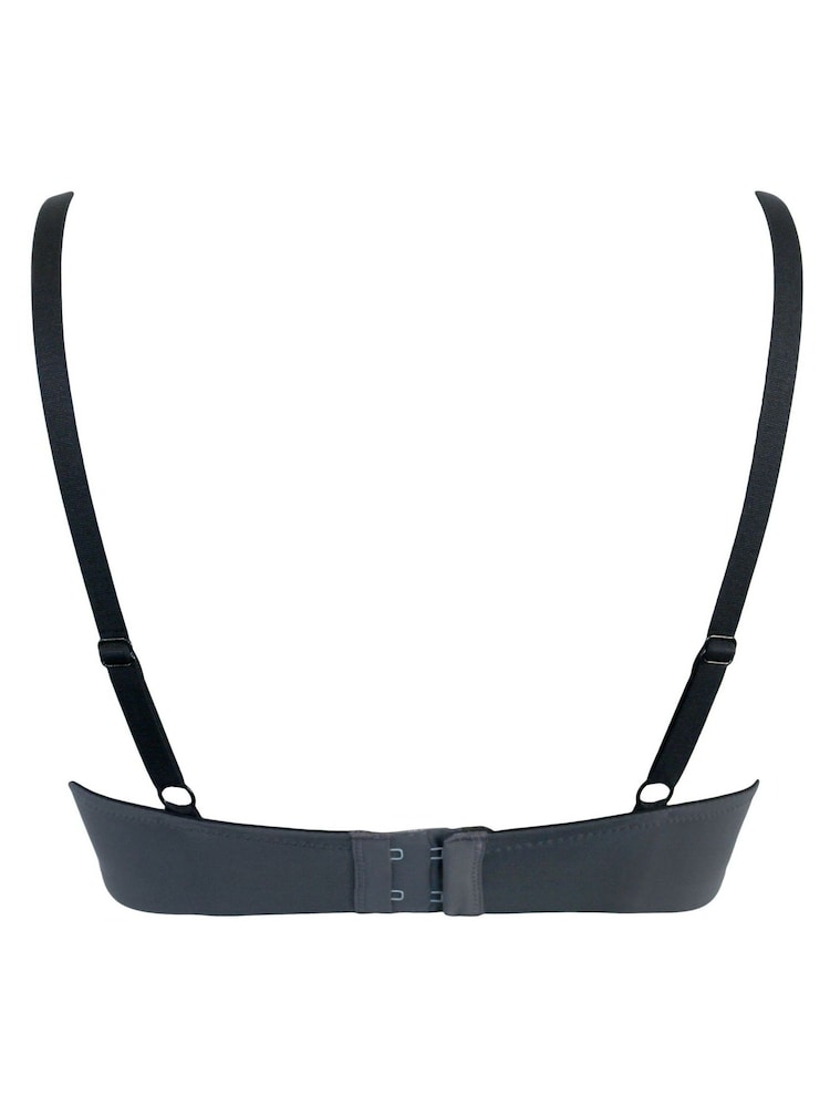 Grau - Pour Moi Romance Geformter Push-up-BH mit Dekolleté - Bild 5 von 5