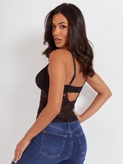 Pour Moi Black Rebel Camisole Top - Image 2 of 5