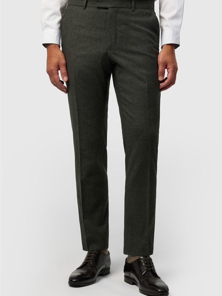 Ted Baker Tailoring Fit Texture Puppytooth Trousers - 2şəkildən 1 şəkil