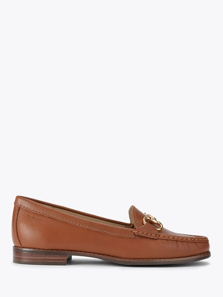 Carvela Comfort Brown Click Wide Fit Loafer Shoes - Image 1 of 4 Carvela Comfort Brown Click Wide Fit Loafer Shoes - Image 1 of 4