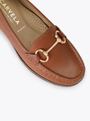 Carvela Comfort Brown Click Wide Fit Loafer Shoes - Image 4 of 4