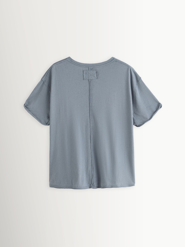 Free People Blue Nina T-Shirt - Image 2 of 6
