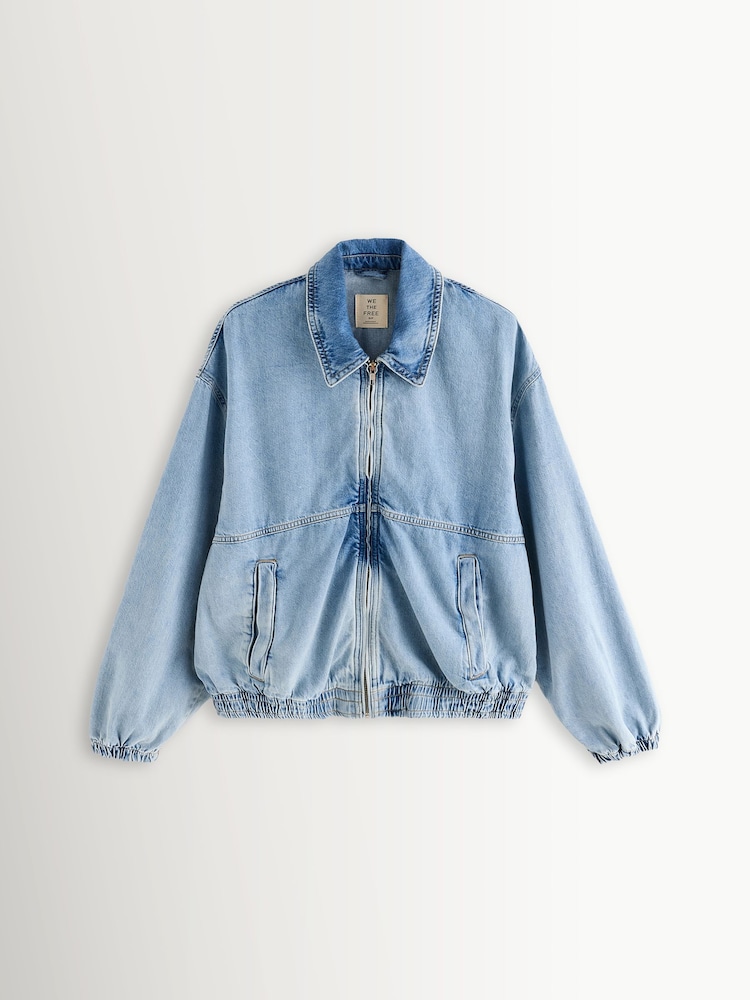 Free People Birdie Denim Jacket - Imagen 1 de 5