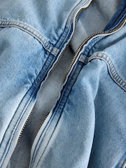 Free People Blue Birdie Denim Jacket - Image 12 of 12