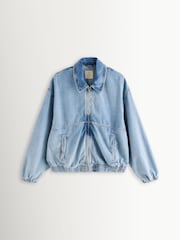 Free People Blue Birdie Denim Jacket - Image 8 of 12