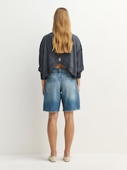 Azul - Pantalones cortos hasta la rodilla Montana de Free People - Imagen 2 de 7