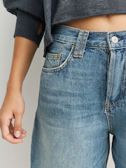 Azul - Pantalones cortos hasta la rodilla Montana de Free People - Imagen 5 de 7