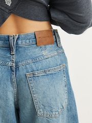 Azul - Pantalones cortos hasta la rodilla Montana de Free People - Imagen 6 de 7