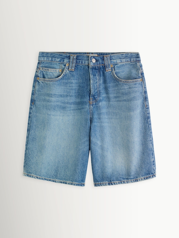 Azul - Pantalones cortos hasta la rodilla Montana de Free People - Imagen 7 de 7