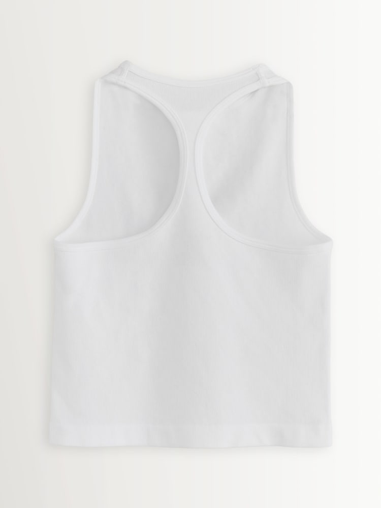 Free People White Hayley Racerback Brami Tank Top - Image 2 of 4 Free People White Hayley Racerback Brami Tank Top - Image 2 of 4