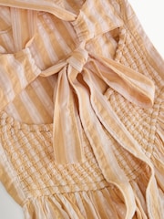 Free People Yellow Laurel Plaid Mini Dress - Image 3 of 4