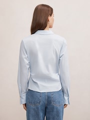 Forever New Blue Ainsley Gathered Shirt - Image 2 of 5
