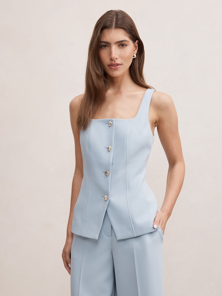Forever New Lee Square Neck Waistcoat - Imagen 1 de 5