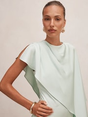 Forever New Blue Zinnia Cape Maxi Dress - Image 3 of 4