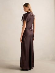 Forever New Kody Satin Lace Asymmetric Dress - Bild 2 von 4