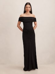 Forever New Ania Ruched Bardot Neck Maxi Dress - Bild 1 von 4